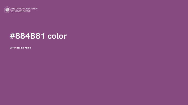 #884B81 color image