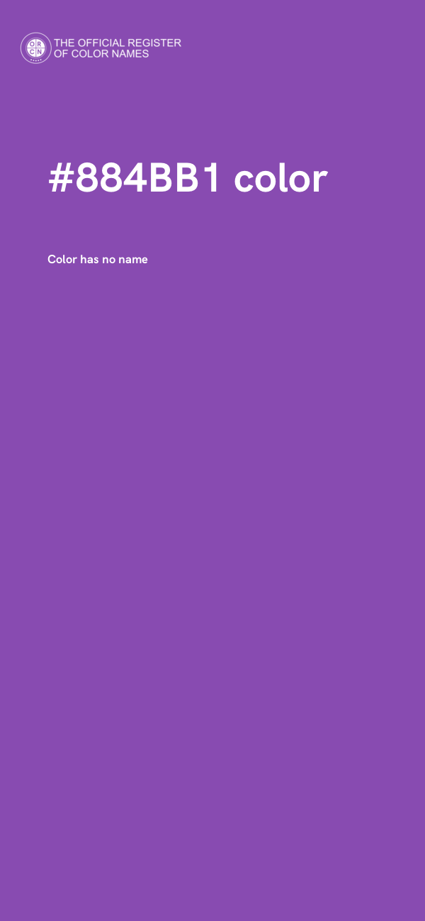 #884BB1 color image