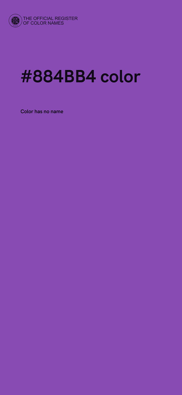#884BB4 color image