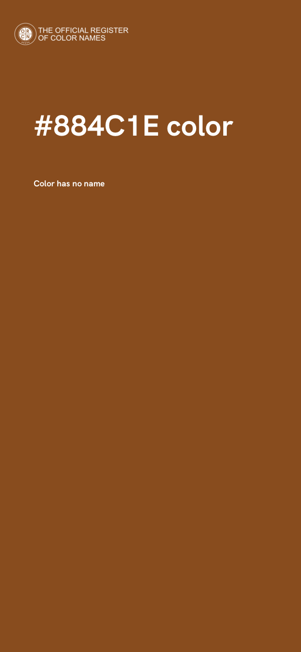 #884C1E color image