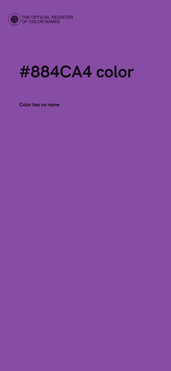 #884CA4 color image