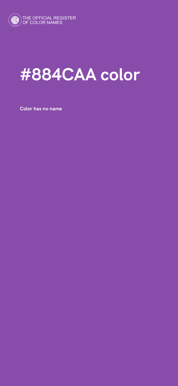 #884CAA color image