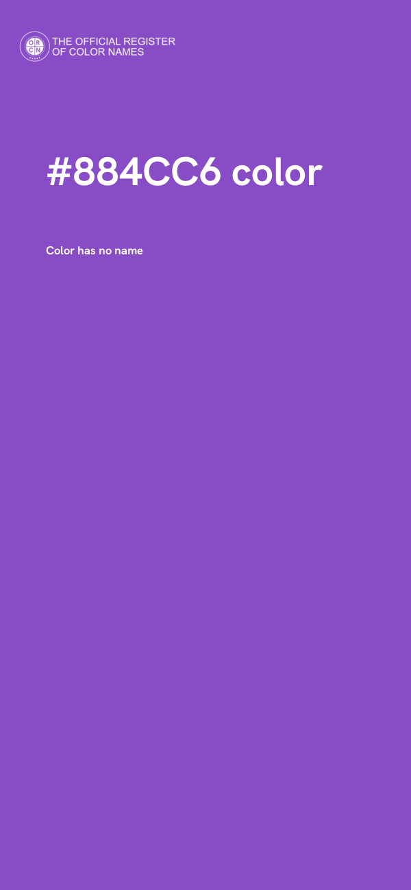 #884CC6 color image