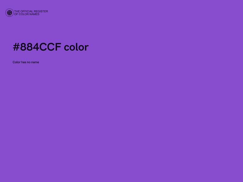 #884CCF color image