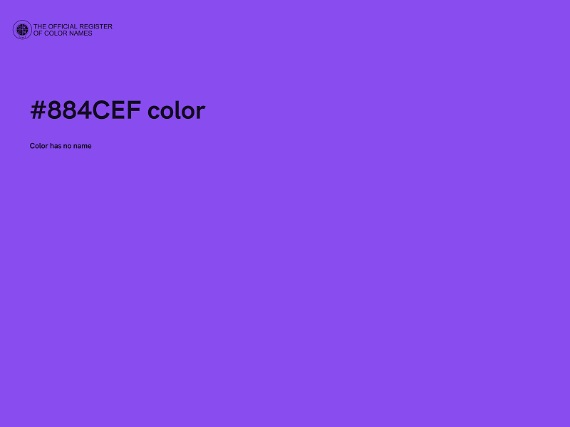 #884CEF color image