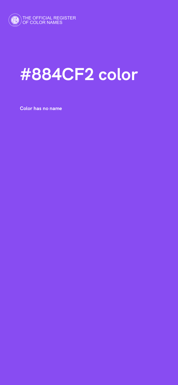 #884CF2 color image