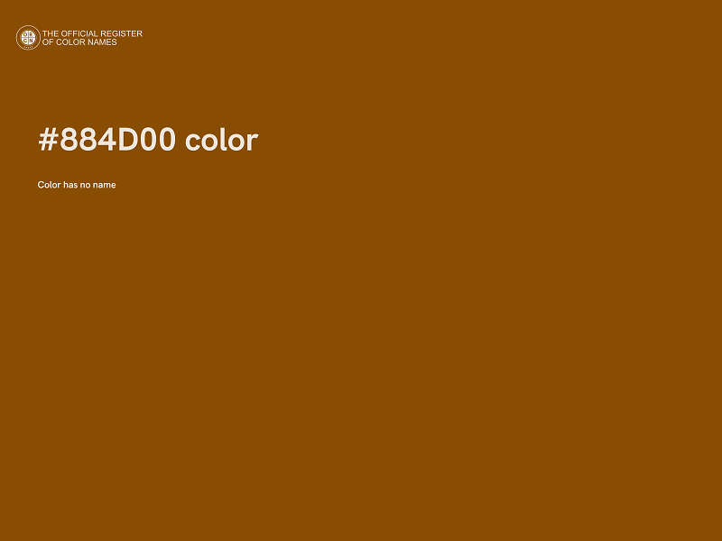 #884D00 color image