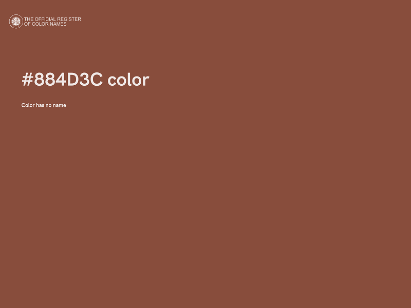 #884D3C color image