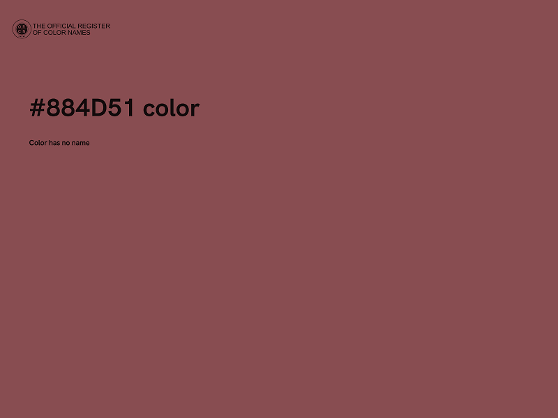 #884D51 color image