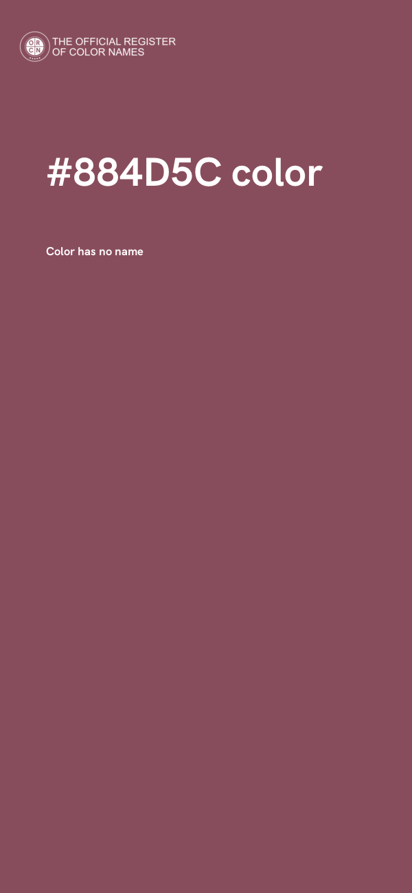 #884D5C color image