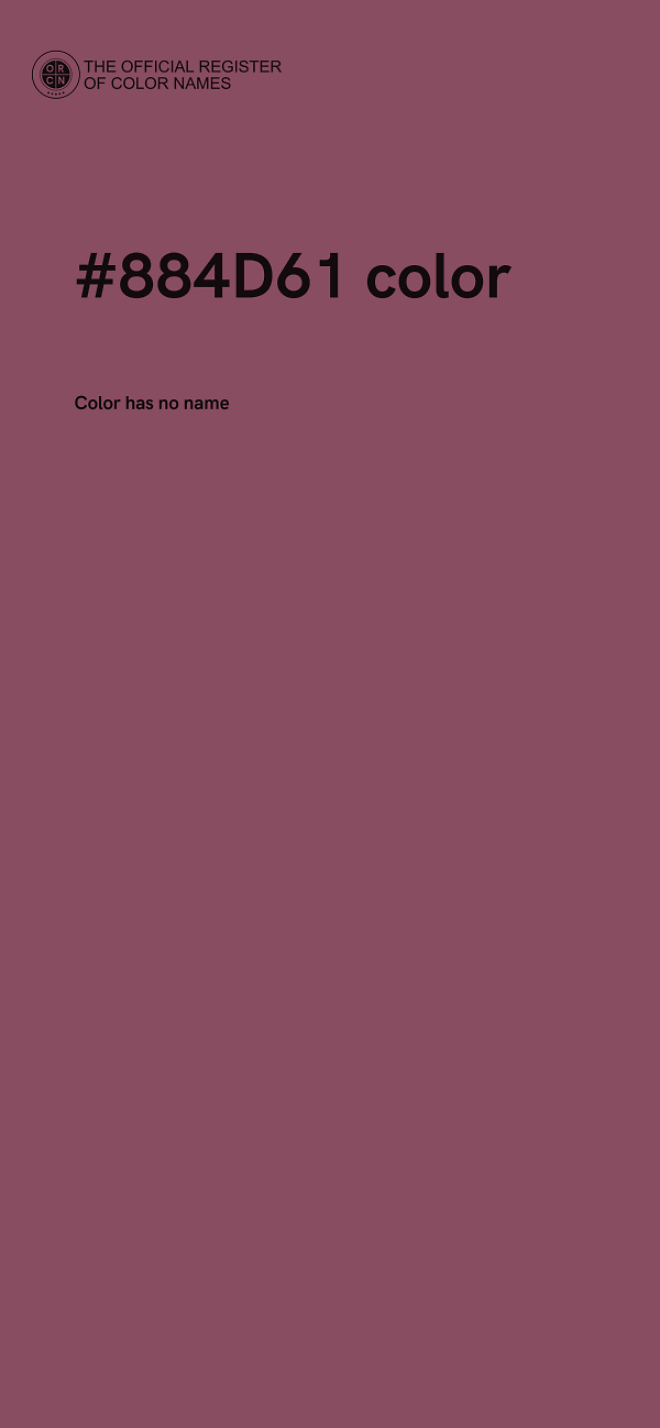#884D61 color image