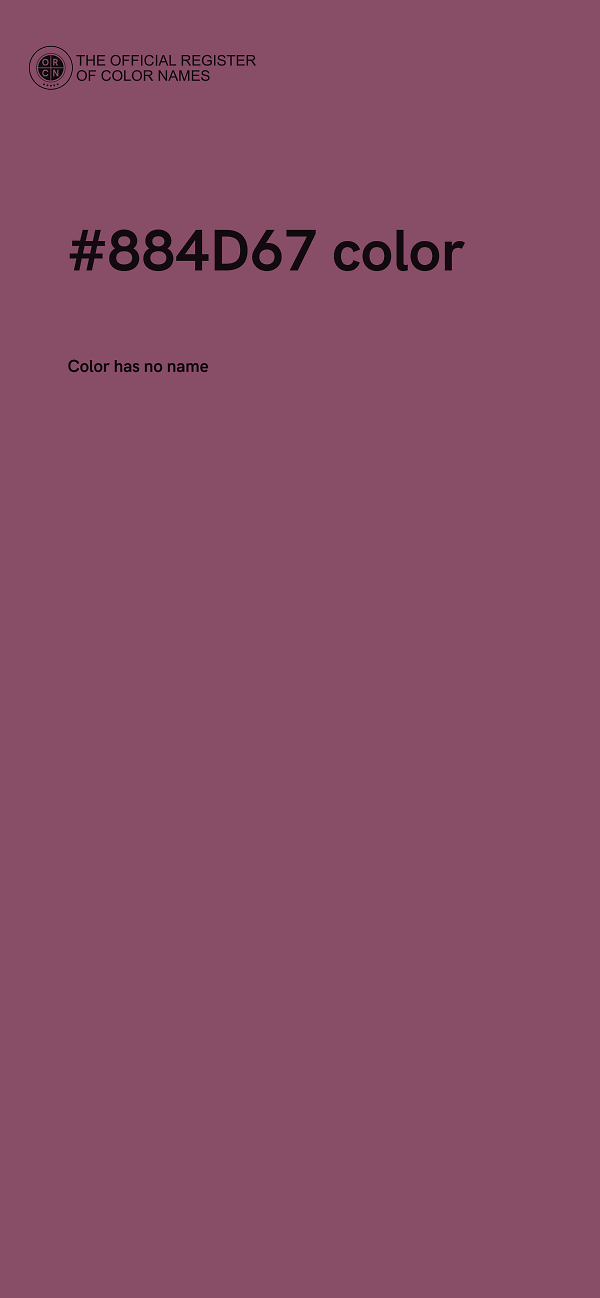 #884D67 color image