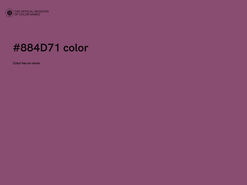 #884D71 color image