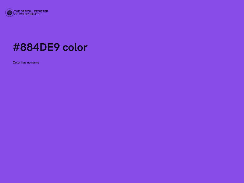 #884DE9 color image
