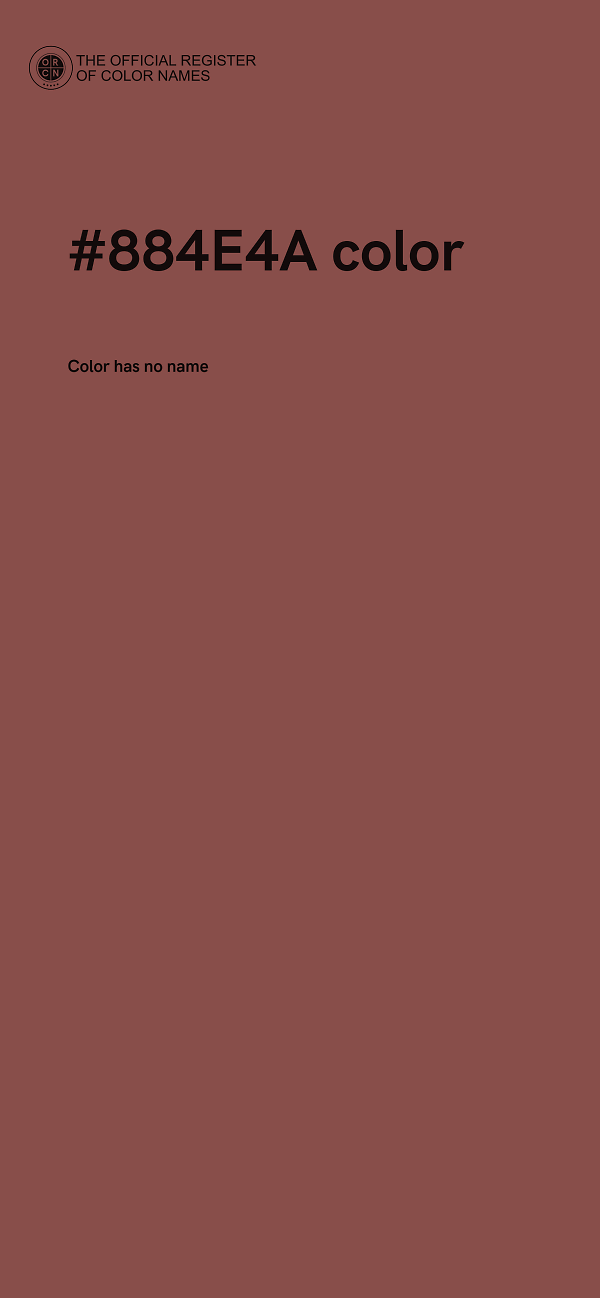 #884E4A color image