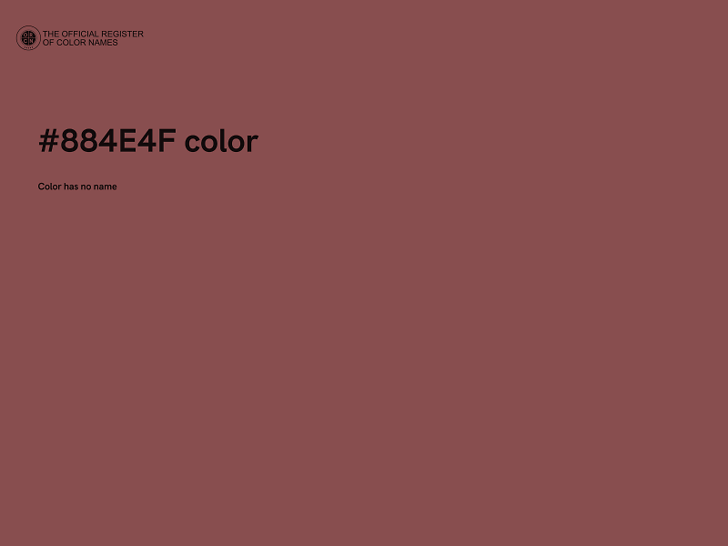 #884E4F color image