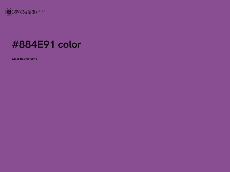 #884E91 color image