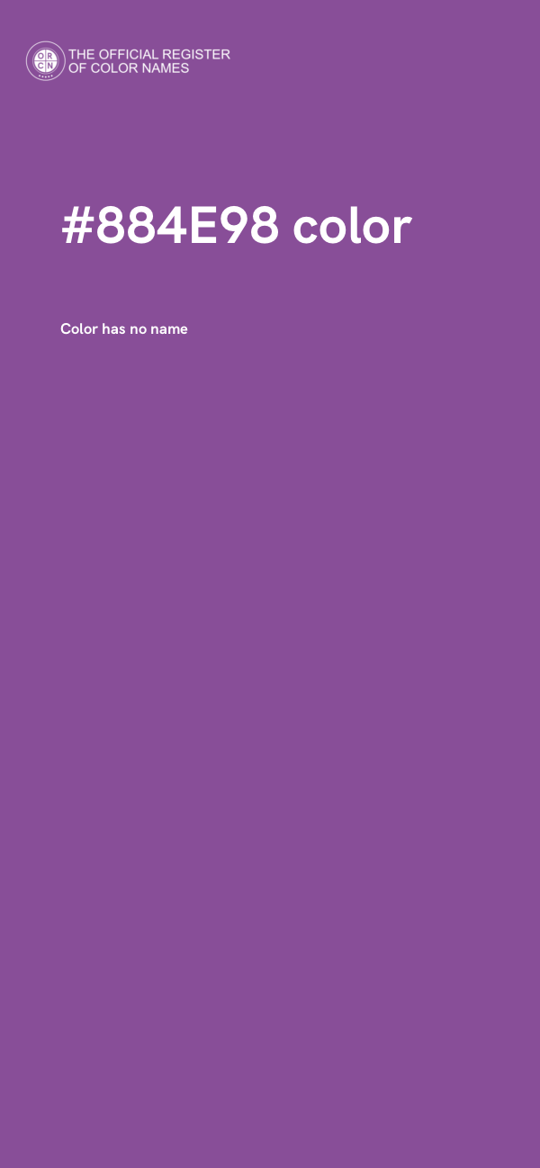 #884E98 color image