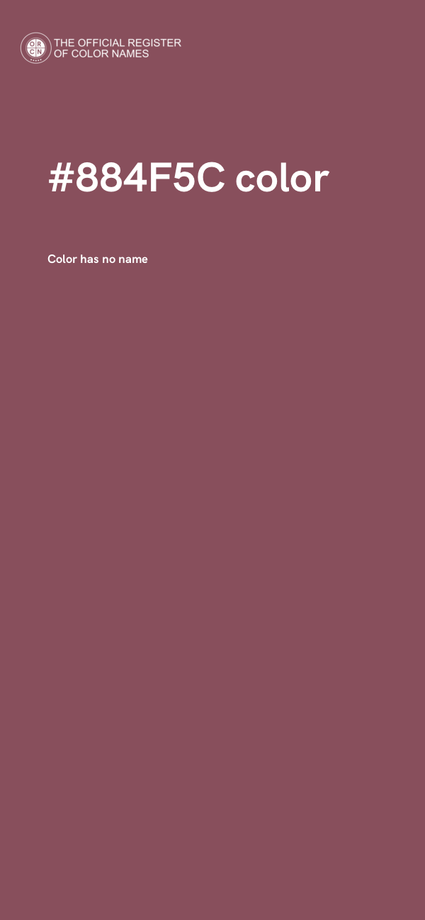 #884F5C color image