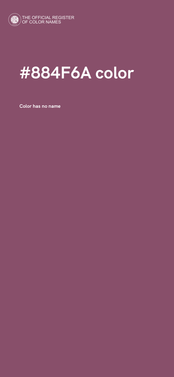 #884F6A color image