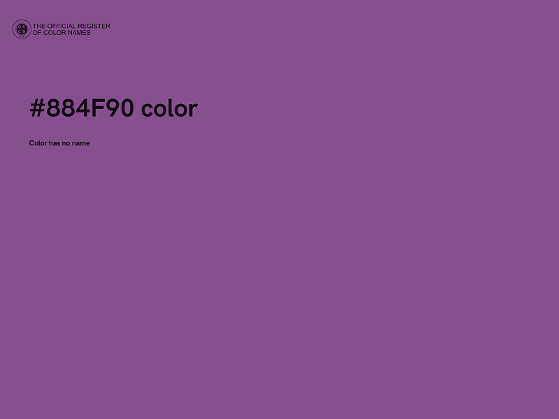 #884F90 color image