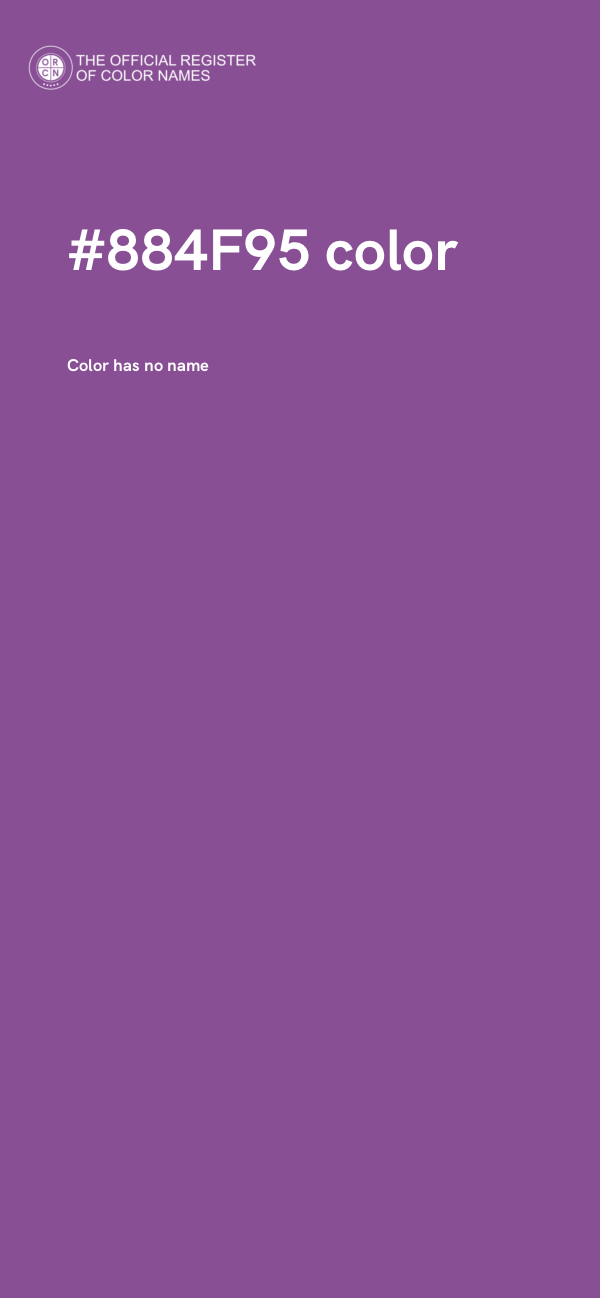 #884F95 color image