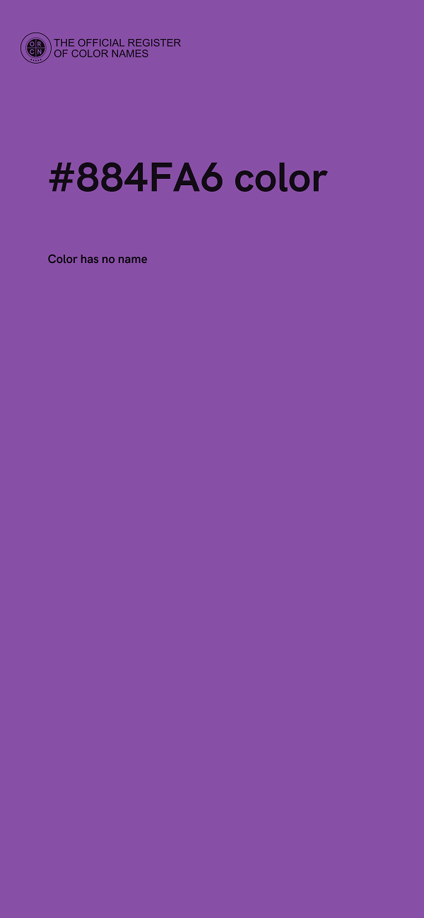 #884FA6 color image