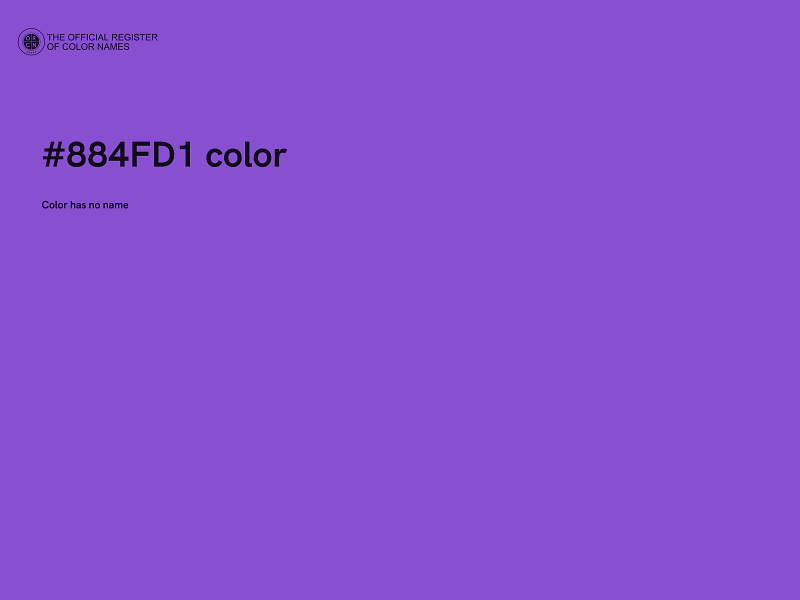 #884FD1 color image