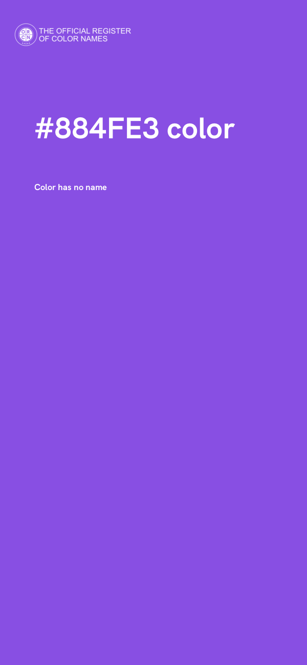 #884FE3 color image