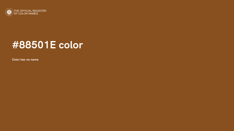 #88501E color image