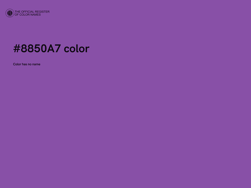 #8850A7 color image