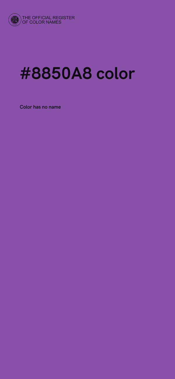 #8850A8 color image
