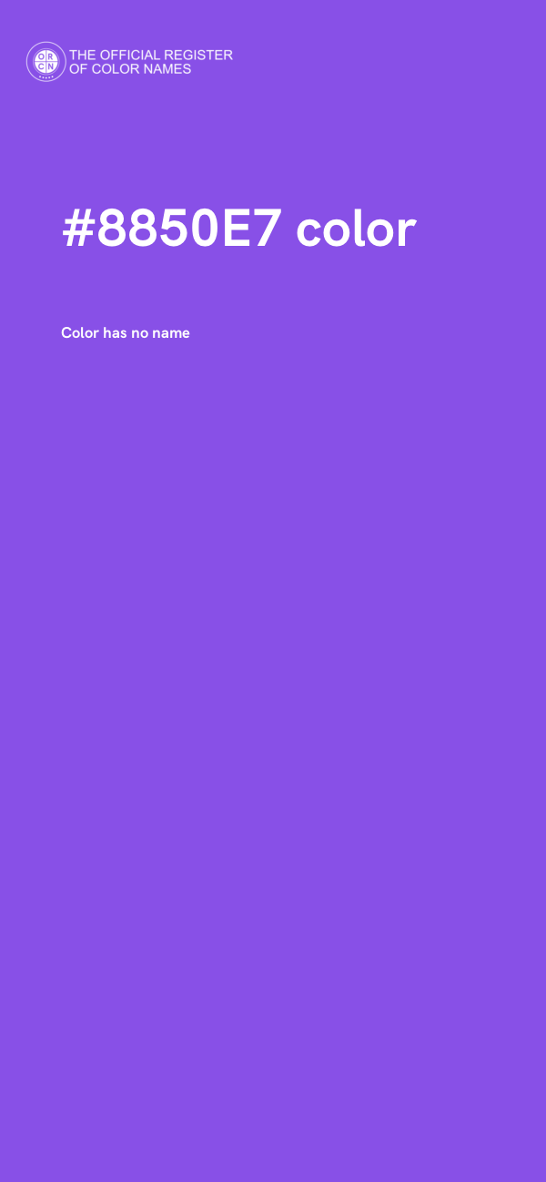 #8850E7 color image
