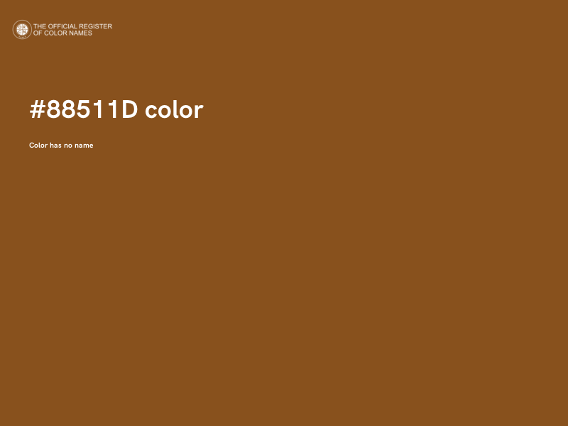 #88511D color image