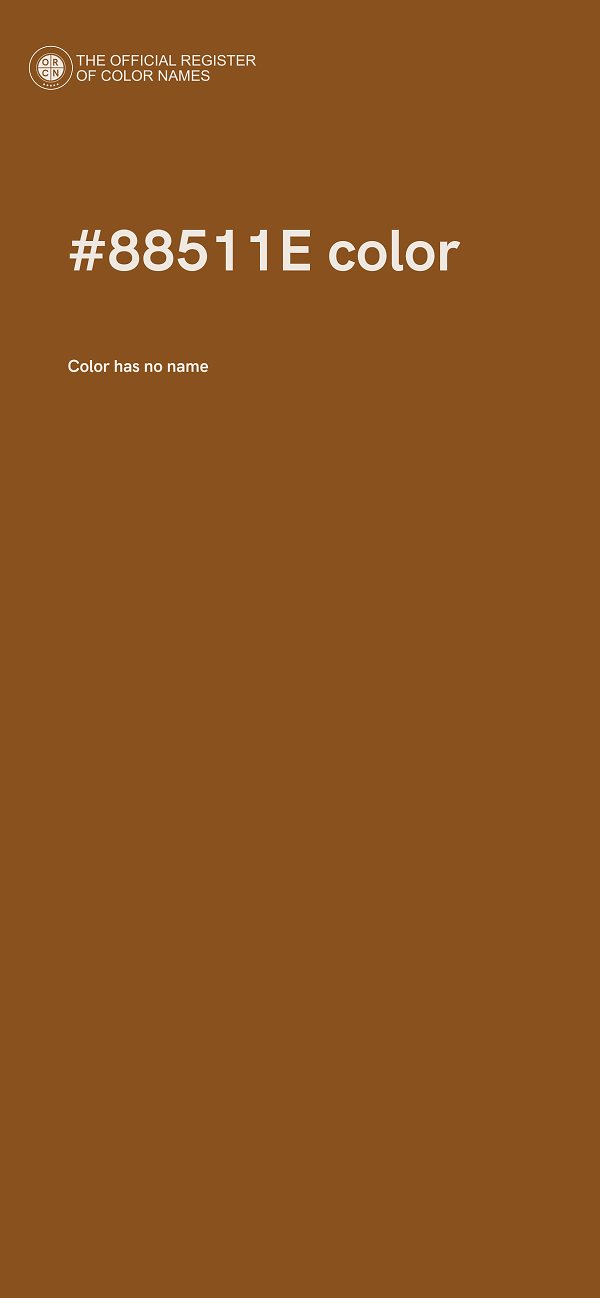 #88511E color image