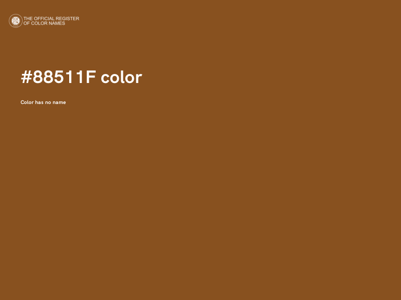 #88511F color image