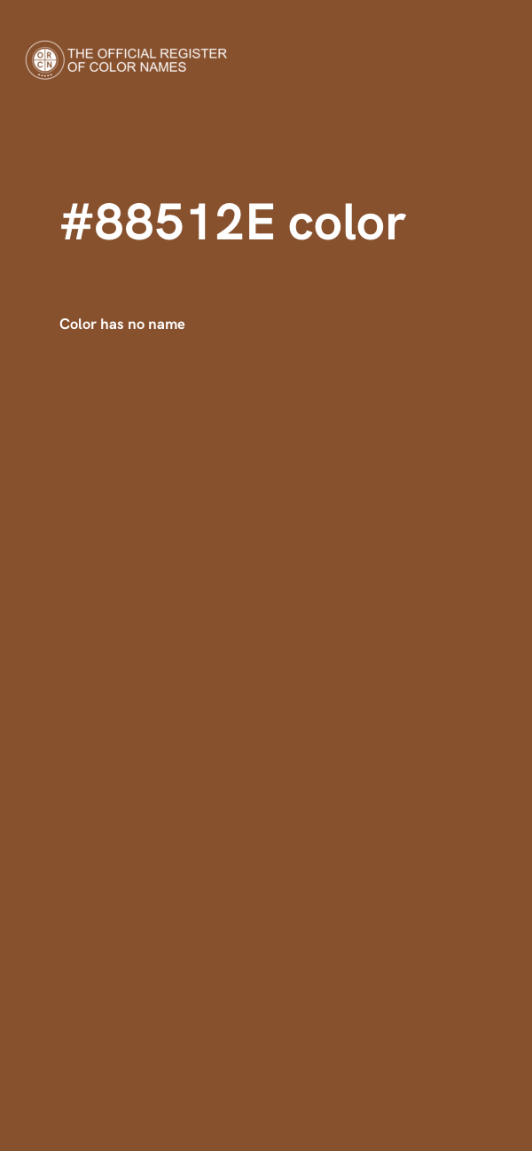 #88512E color image
