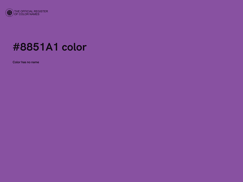 #8851A1 color image