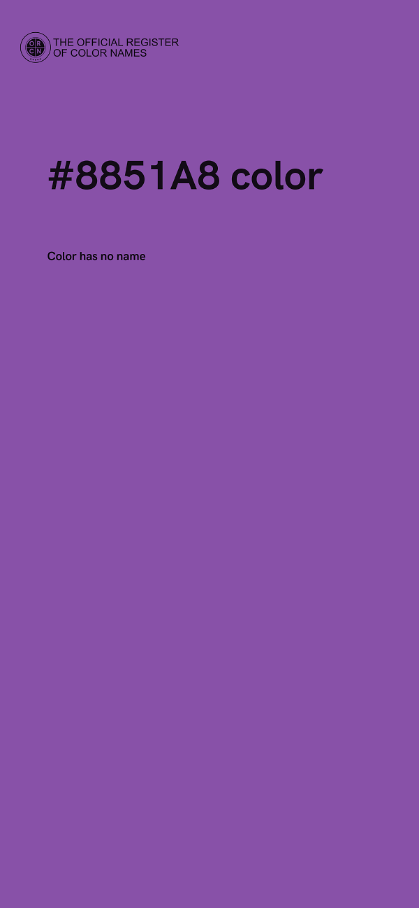 #8851A8 color image