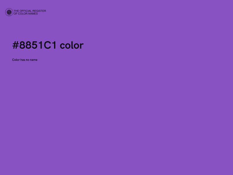 #8851C1 color image