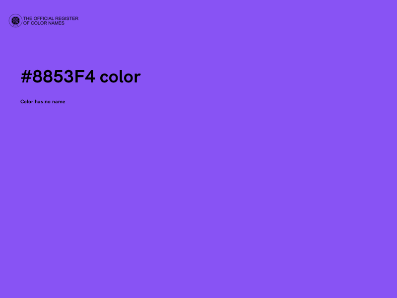 #8853F4 color image