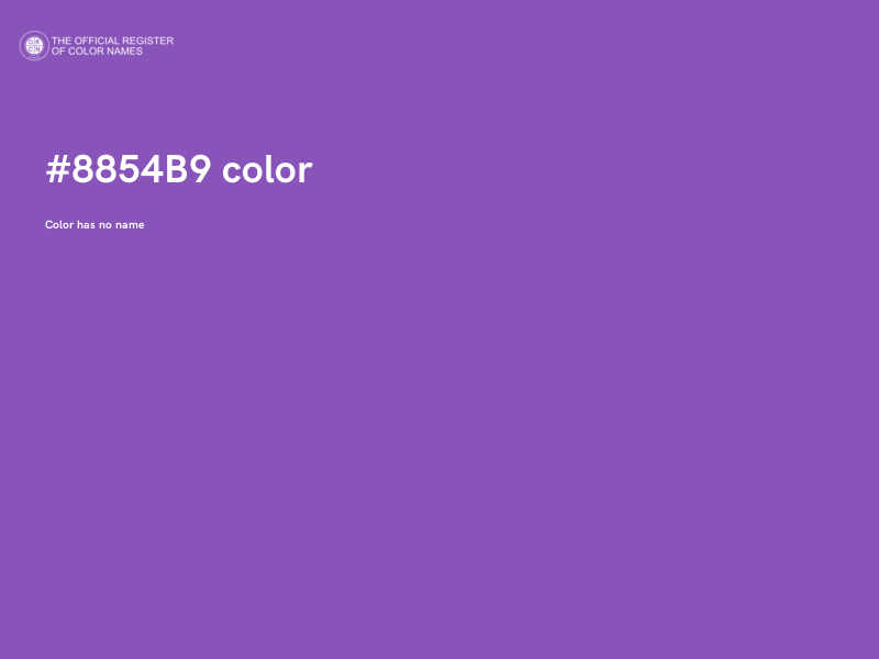 #8854B9 color image