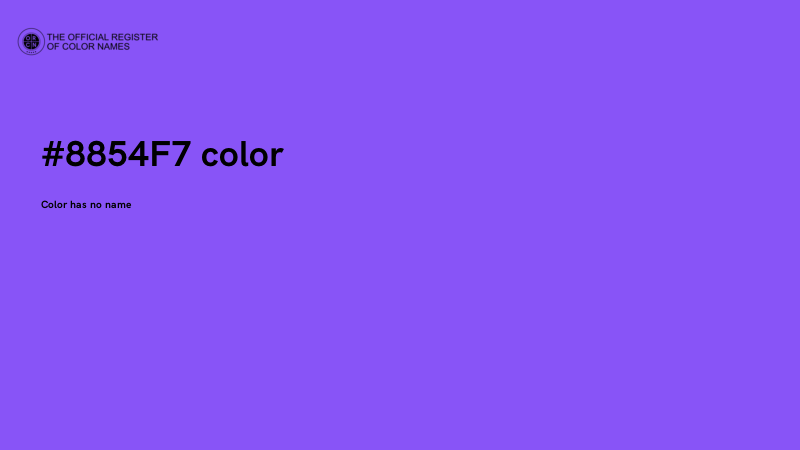 #8854F7 color image