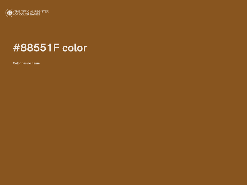 #88551F color image