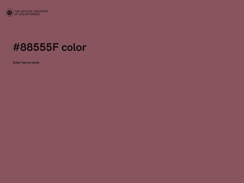 #88555F color image