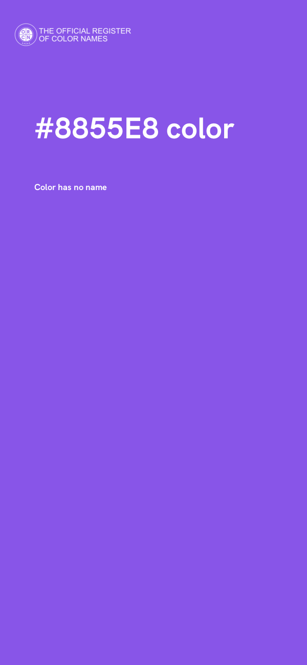 #8855E8 color image