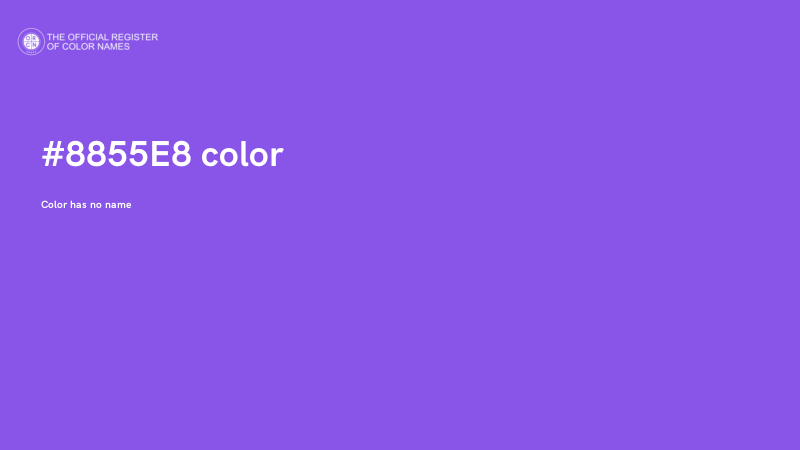 #8855E8 color image