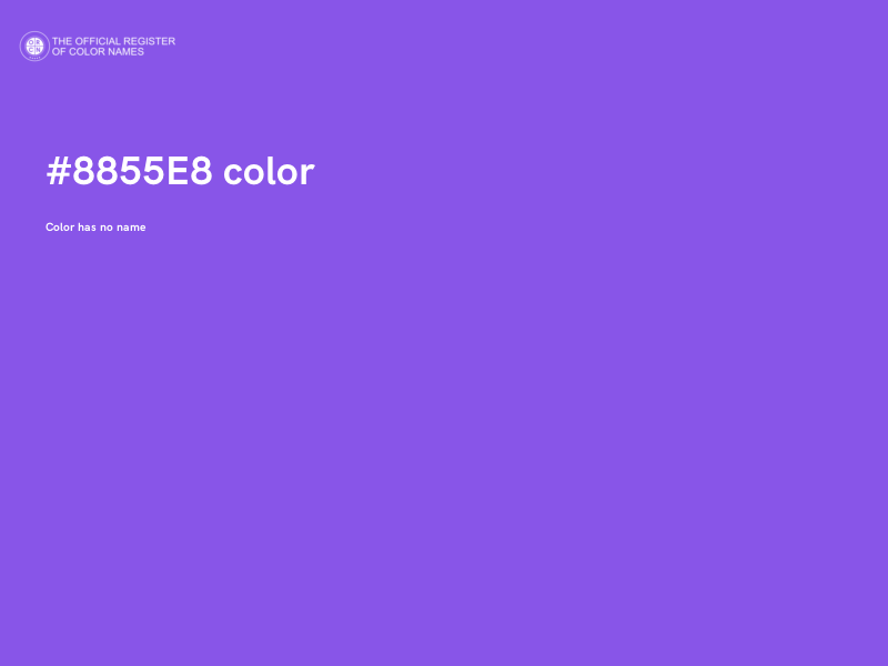 #8855E8 color image