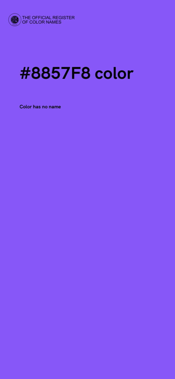 #8857F8 color image