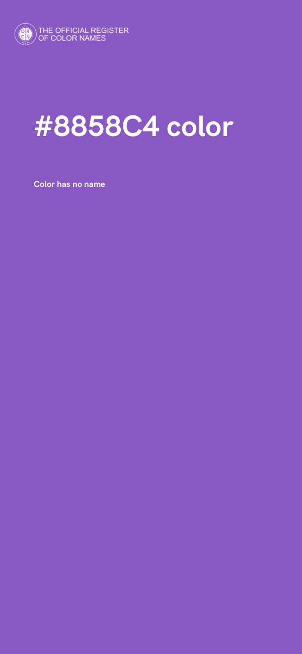 #8858C4 color image